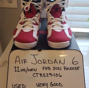 Air Jordan 6 "Carmine"